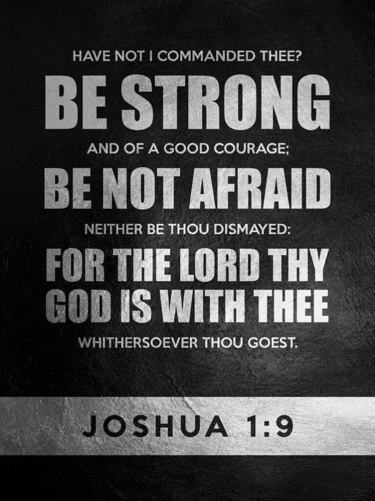 Image of a verse in the Bible - Joshua 1:9